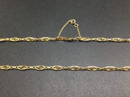 cadena oro 18k 25cm 