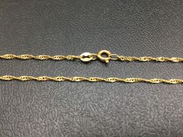 cadena oro 18k 27cm 