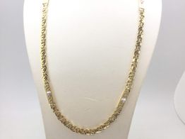 Cadena Oro 18k Con Circonita 30cm