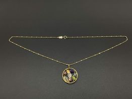 cadena oro 18k con sin piedra,cuarzo 20cm 