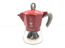 cafetera italiana bialetti moka induction red