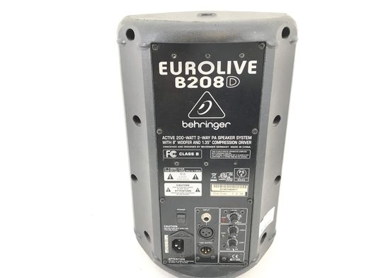 caixa acústica behringer eurolive b208d