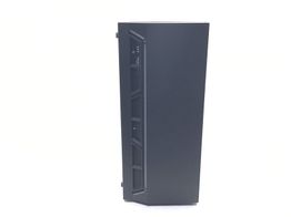 caja aerocool negra con cristal