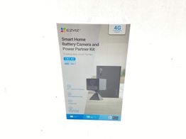 c&acirc;mara de vigil&acirc;ncia ezviz smart home battery camera and power partner kit