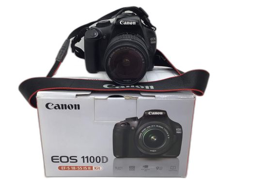 camara digital reflex canon eos 1100d+ef-s 18-55mm 1:3.5-5.6 is ii
