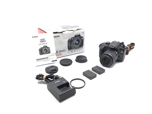 camara digital reflex canon eos 1300d+ef-s 18-55mm 1:3.5-5.6 iii