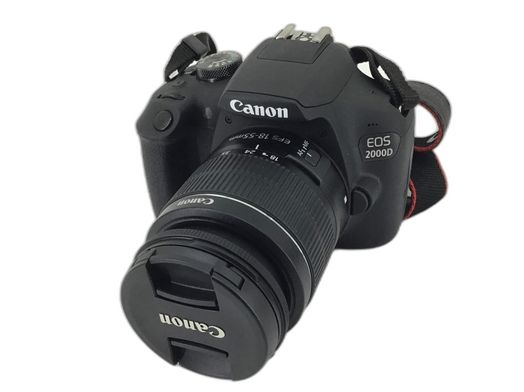 camara digital reflex canon eos 2000d+ef-s 18-55mm dc iii