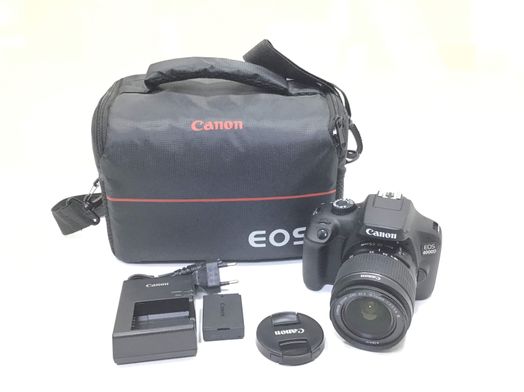 camara digital reflex canon eos 4000d+ef-s 18-55mm iii