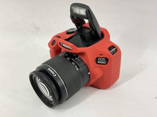 camara digital reflex canon eos 4000d+ef-s 18-55mm iii