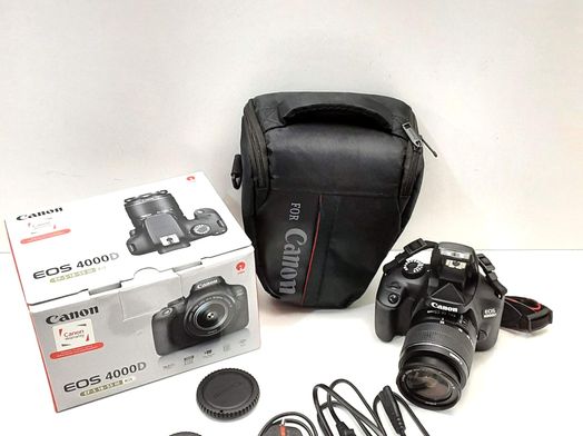camara digital reflex canon eos 4000d+ef-s 18-55mm iii
