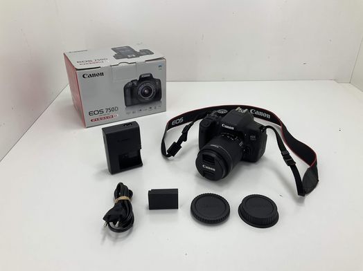 camara digital reflex canon eos 750d+ef-s 18-55mm 1:3.5-5.6 is stm