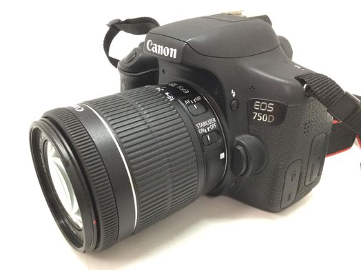 camara digital reflex canon eos 750d+ef-s 18-55mm 1:3.5-5.6 is stm