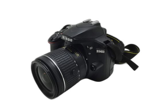 camara digital reflex nikon d3400+18-55mm f/3.5-5.6g af-p dx zoom-nikkor