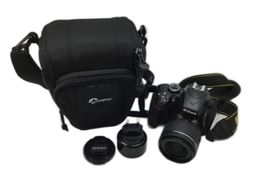 camara digital reflex nikon d3400+18-55mm f/3.5-5.6g af-p dx zoom-nikkor