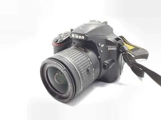 camara digital reflex nikon d3400+18-55mm f/3.5-5.6g af-p dx zoom-nikkor