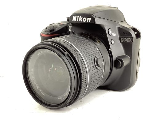 camara digital reflex nikon d3400+18-55mm f/3.5-5.6g af-p dx zoom-nikkor