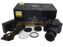 camara digital reflex nikon d3400+18-55mm f/3.5-5.6g af-p dx zoom-nikkor