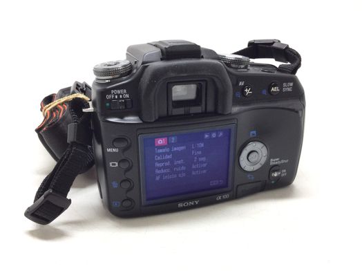 camara digital reflex sony alpha dslr  a100+dt 18-70mm 1:3.5-5.6