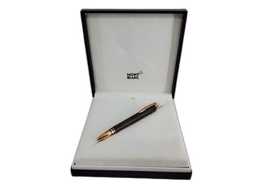 caneta gama alta montblanc starwalker red gold
