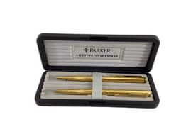 caneta gama alta parker 95 22k gold electroplate