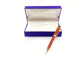 caneta gama alta waterman ebonite wood marble ballpoint