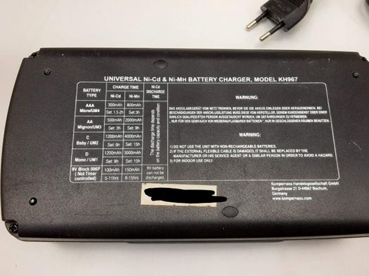 cargador pilas tronic kh967