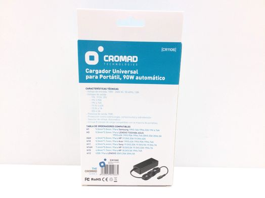 cargador portatil cromad cargador universal 90w