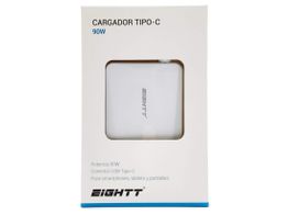 cargador portatil eightt ec90-c cargador universal type-c 5-20v 4.5a max 90w