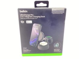 cargador belkin ultracharge pro 3-in-1 magnetic charging dock
