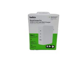 cargador portatil belkin boostcharge pro 140w 4-port gan wall charger