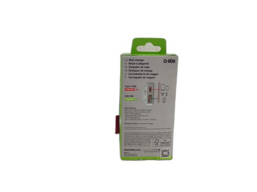 cargador sbs 20 watt flexi wall charger