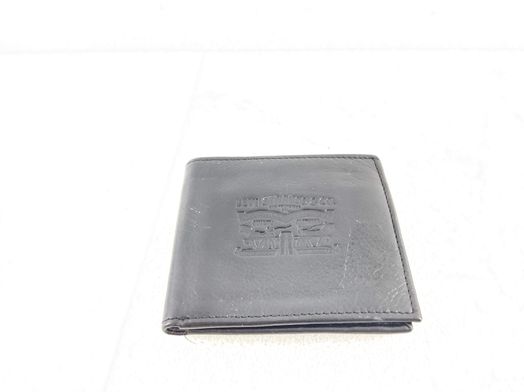 carteira levi preta pele