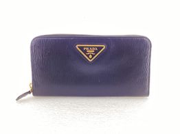 cartera de marca prada cartera billetera cuero negro con logo triangular