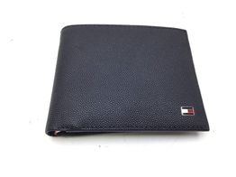 cartera tommy hilfiger cartera plegable con logo esmaltado