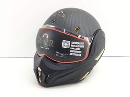casco abatible black rider luxury helmets