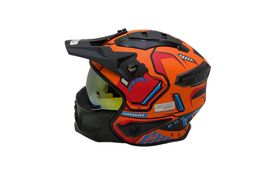 casco abatible crown racing tactical series