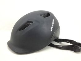 casco ciclismo btwin negro