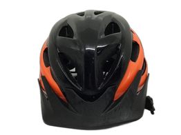casco ciclismo ges naranja y negro