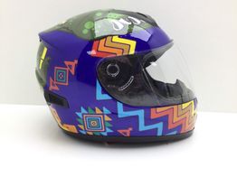 casco integral shiro sh829 verde blanco