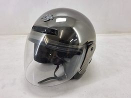 casco jet harley davidson espejo