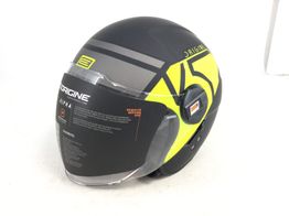 casco jet origine alpha v5 fluo yellow/black matt