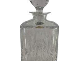 cer&acirc;mica gama alta atlantis licoreira de cristal lapidado com rolha