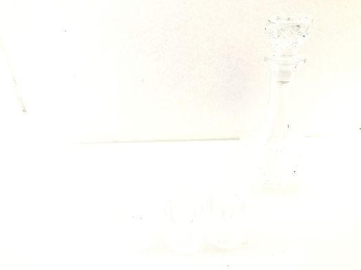 cerâmica gama alta cristal darques conjuton garrafa e copos shot