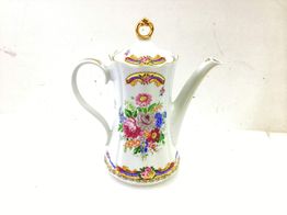 cer&acirc;mica gama alta limoges cafetera/tetera decorativa floral