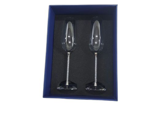 cerâmica gama alta swarovski toasting flutes