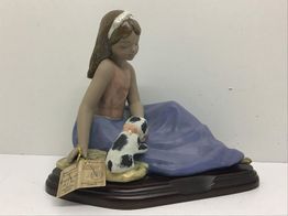 ceramica alta gama ceramica ni&ntilde;a con perro