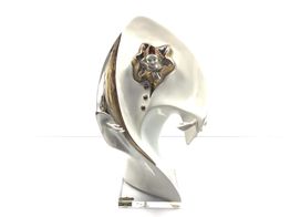 ceramica alta gama galos arlequ&iacute;n de porcelana oro y platino 1987