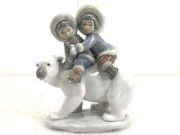 Ceramica Alta Gama Lladro Jinetes Esquimales 5353