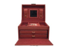 ceramica alta gama pierre cardin joyero pierre cardin con cajonera en p.u. grabado coco color rojo