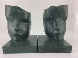 ceramica alta gama sujeta libros de caras sujeta libros de caras